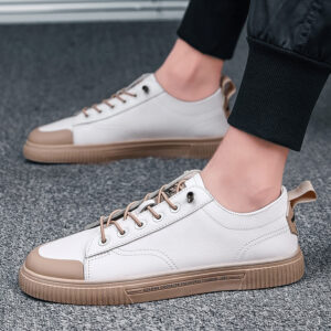 Men's Business Trend Casual White Shoes